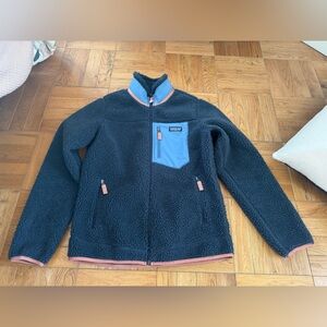Patagonia Blue Jacket with Black Logo